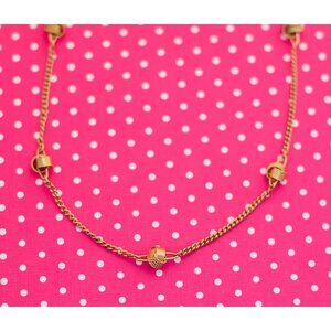 Vintage Twin Rings Choker Necklace by Avon 17 inch - P16